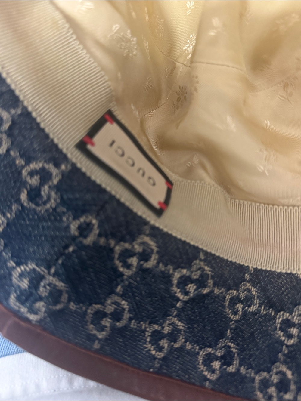 Gucci Monogram Denim Bucket Hat - Picture 4 of 5
